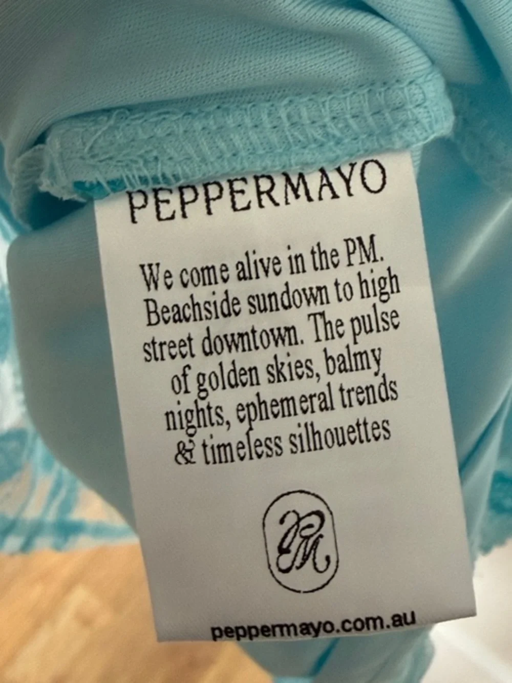 Peppermayo Moorey Beaded Mini Dress Aqua Blue - Picture 7 of 9